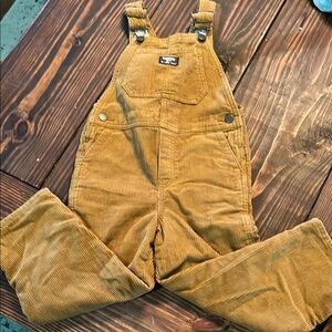 OshKosh B'gosh Tan Corduroy Overalls Relaxed Fit